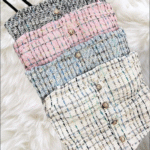 تاپ باندو زنانه بورژوا (مدل دکمه‌ای چند رنگ)