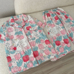 تیشرت و شلوار راحتی طرحدار نخ موسلین